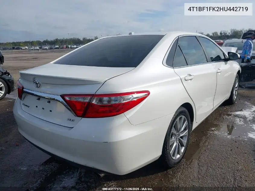 4T1BF1FK2HU442719 2017 Toyota Camry Xle