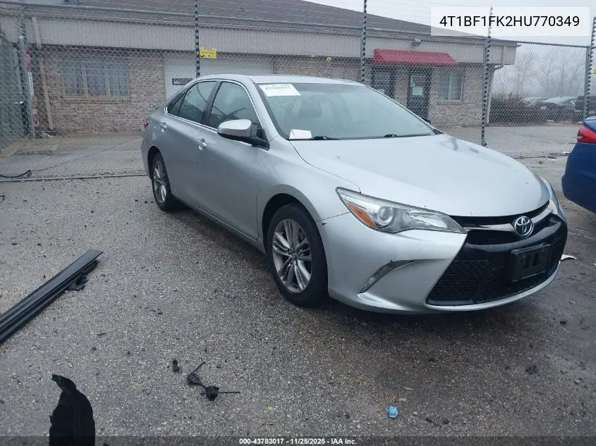 4T1BF1FK2HU770349 2017 Toyota Camry Se