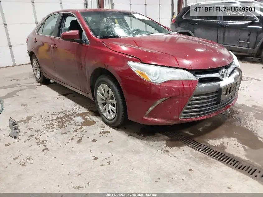4T1BF1FK7HU649901 2017 Toyota Camry Le