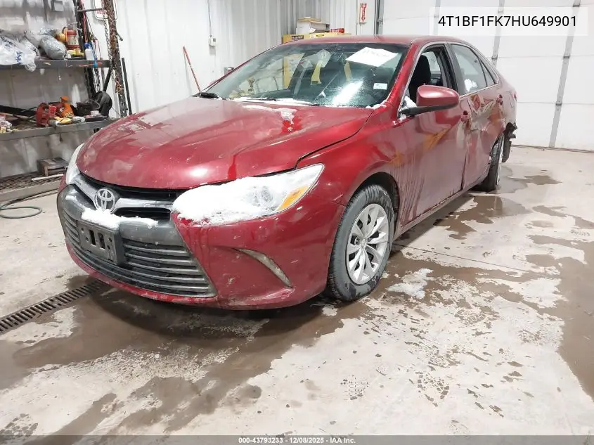 4T1BF1FK7HU649901 2017 Toyota Camry Le