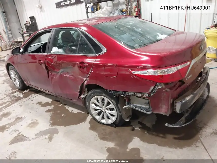 4T1BF1FK7HU649901 2017 Toyota Camry Le