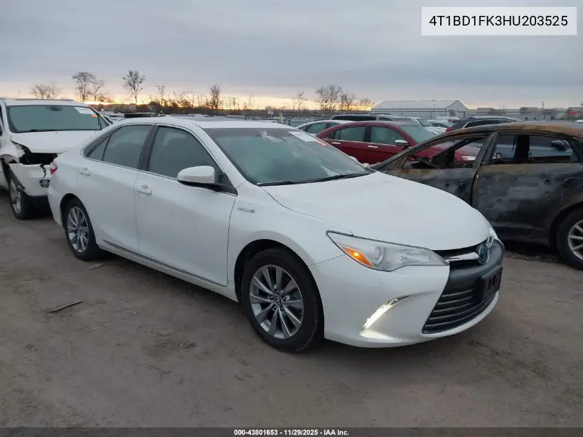 4T1BD1FK3HU203525 2017 Toyota Camry Hybrid Xle