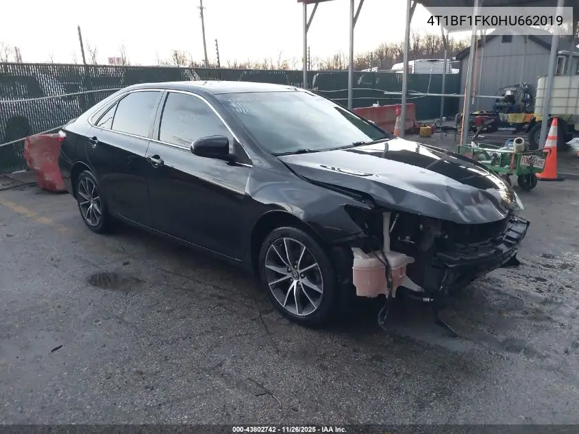 4T1BF1FK0HU662019 2017 Toyota Camry Xse