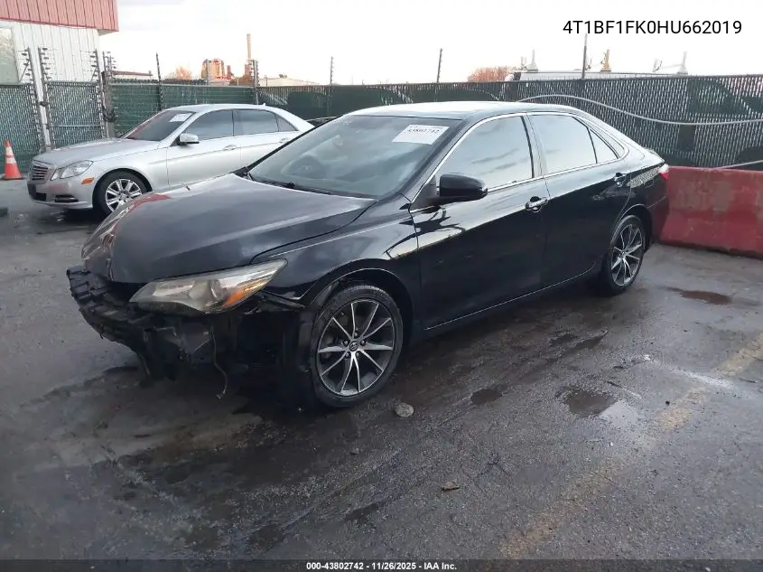 4T1BF1FK0HU662019 2017 Toyota Camry Xse