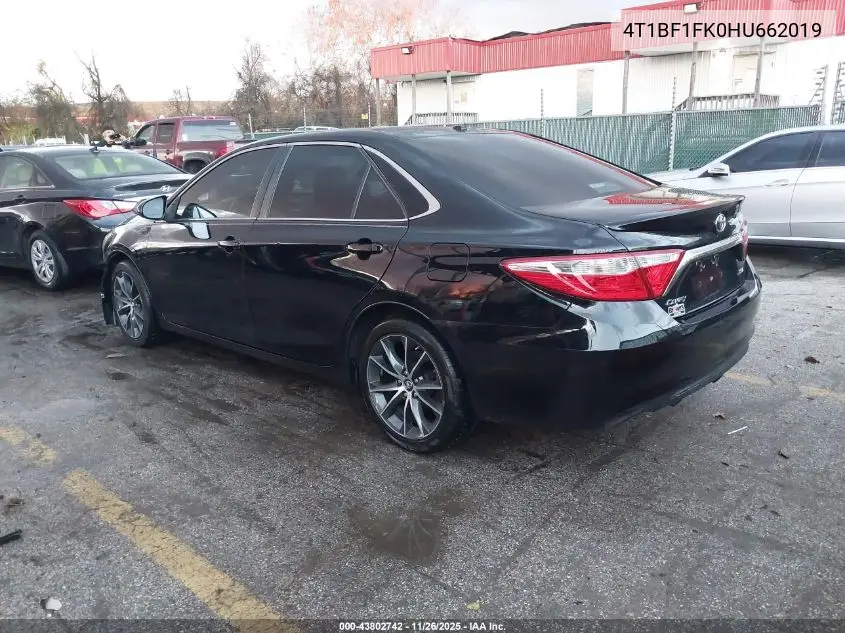 4T1BF1FK0HU662019 2017 Toyota Camry Xse