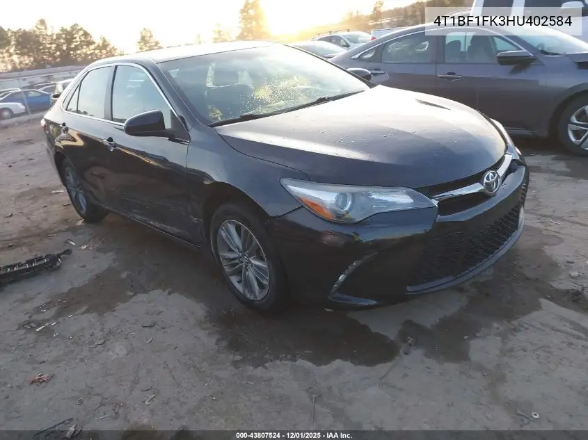4T1BF1FK3HU402584 2017 Toyota Camry Se