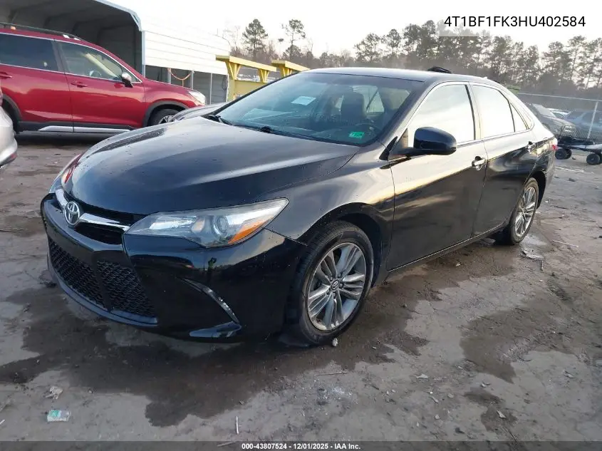 4T1BF1FK3HU402584 2017 Toyota Camry Se