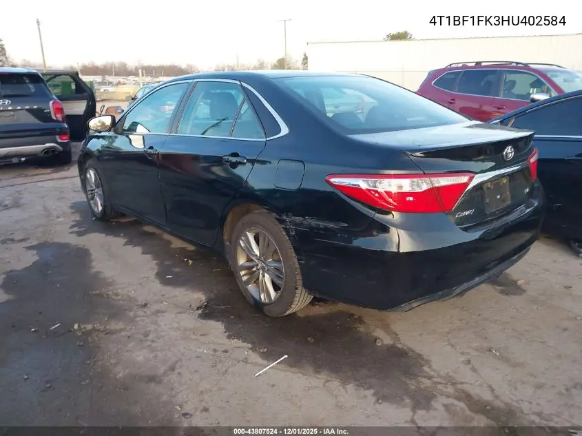 4T1BF1FK3HU402584 2017 Toyota Camry Se