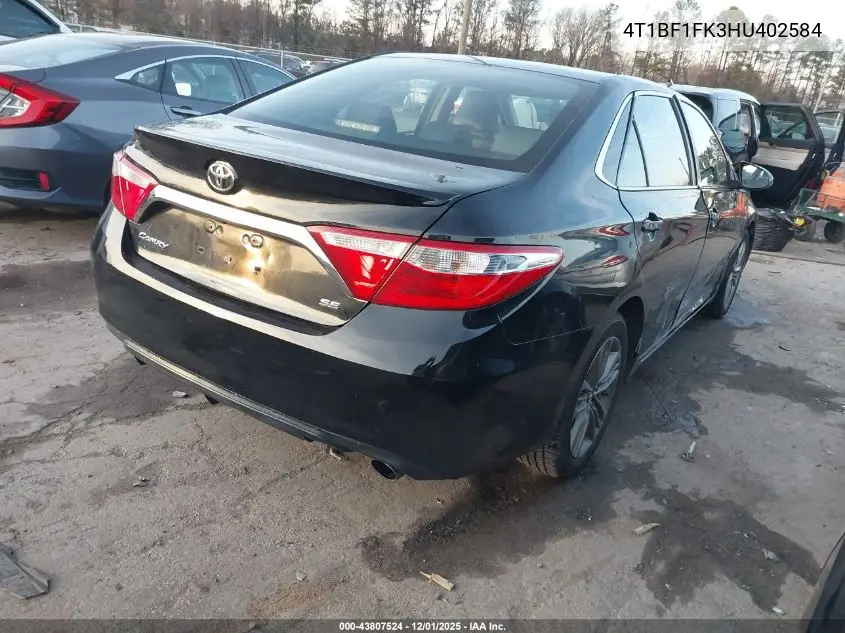 4T1BF1FK3HU402584 2017 Toyota Camry Se