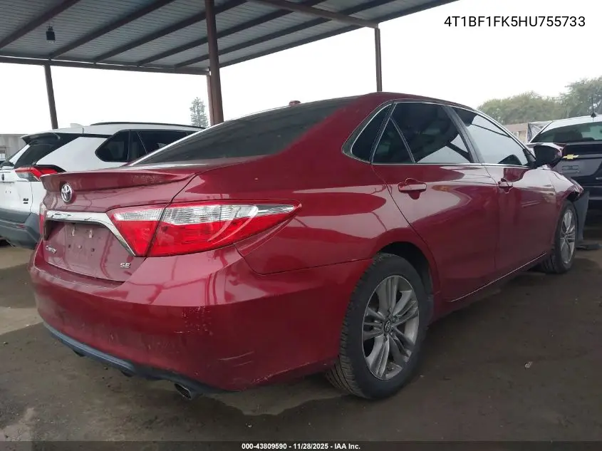 4T1BF1FK5HU755733 2017 Toyota Camry Se