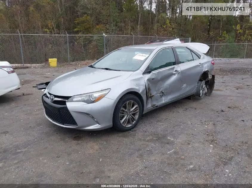 4T1BF1FKXHU769241 2017 Toyota Camry Se