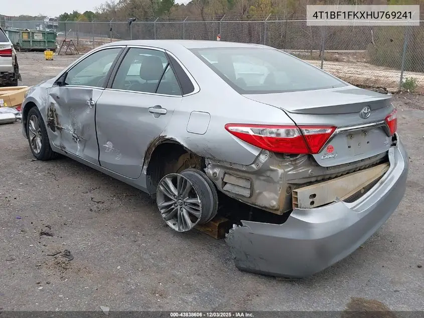 4T1BF1FKXHU769241 2017 Toyota Camry Se
