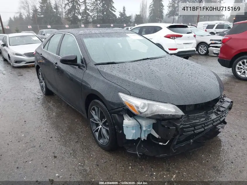 4T1BF1FK0HU715169 2017 Toyota Camry Xse