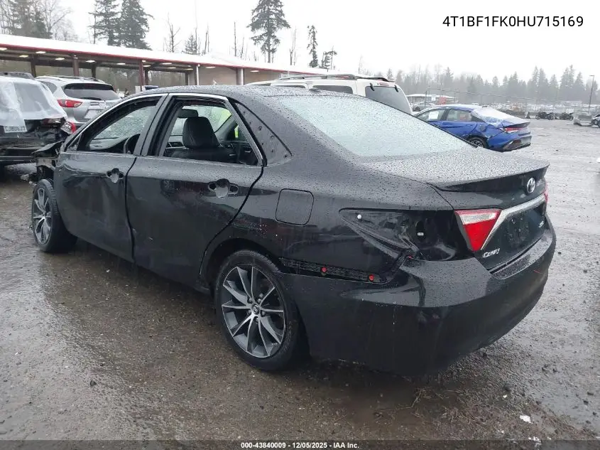 4T1BF1FK0HU715169 2017 Toyota Camry Xse