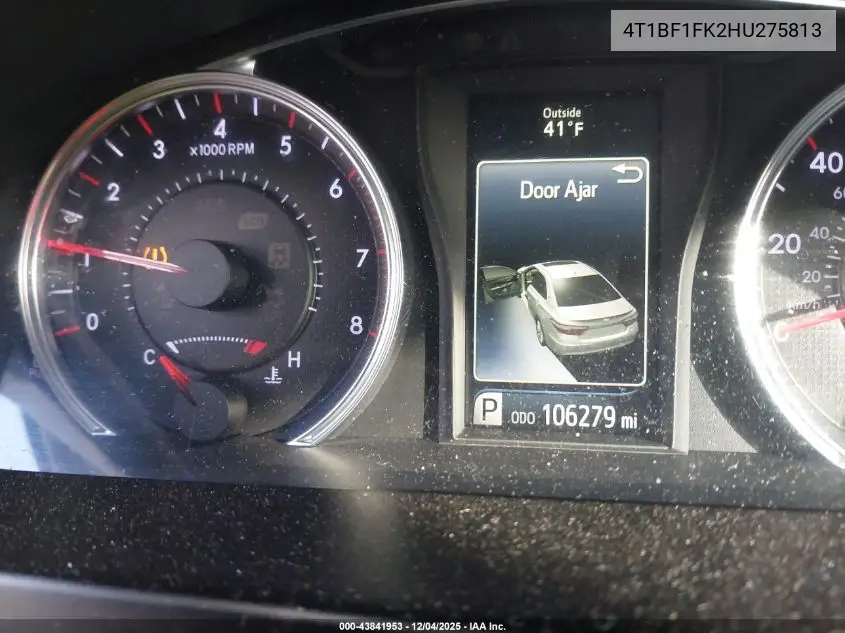 4T1BF1FK2HU275813 2017 Toyota Camry Se