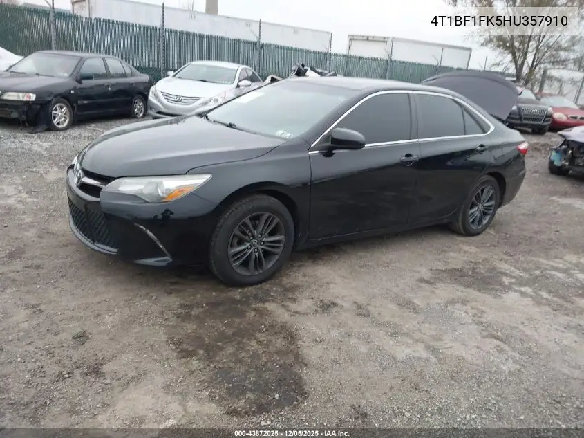4T1BF1FK5HU357910 2017 Toyota Camry Se