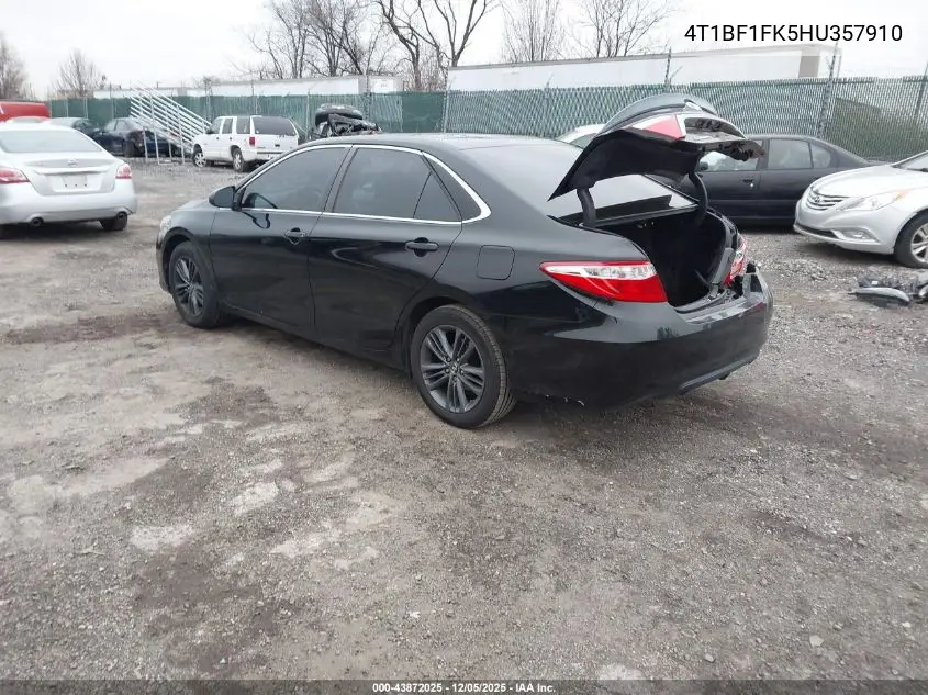 4T1BF1FK5HU357910 2017 Toyota Camry Se