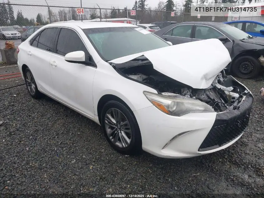 4T1BF1FK7HU314735 2017 Toyota Camry Se