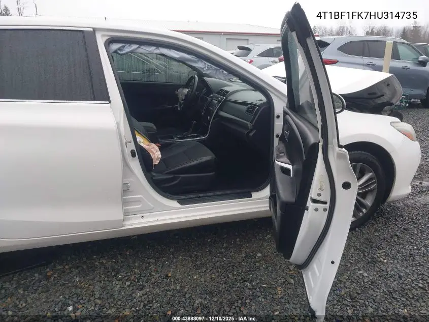 4T1BF1FK7HU314735 2017 Toyota Camry Se