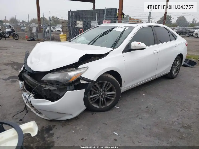 4T1BF1FK8HU343757 2017 Toyota Camry Se