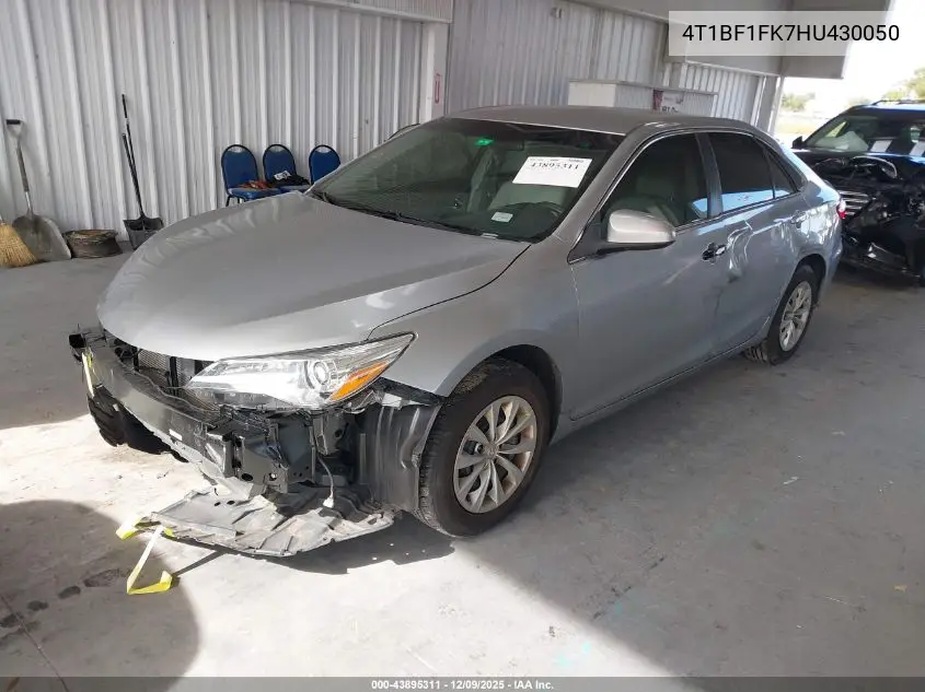 4T1BF1FK7HU430050 2017 Toyota Camry Le