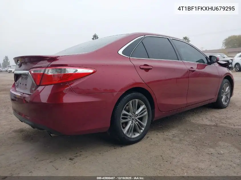 4T1BF1FKXHU679295 2017 Toyota Camry Se
