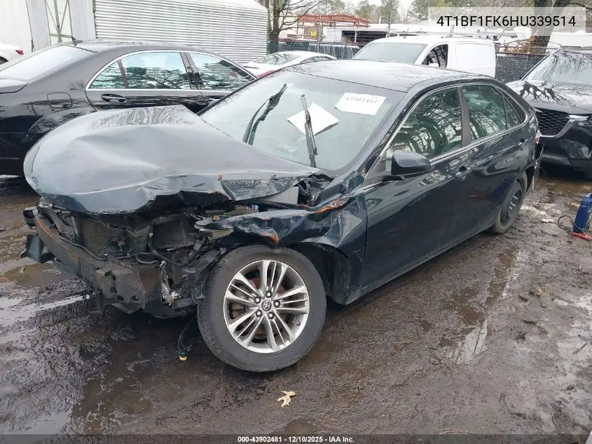 4T1BF1FKGHU339514 2017 Toyota Camry Se