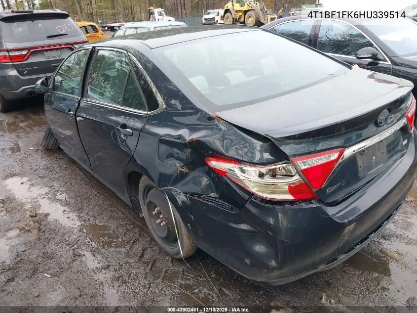 4T1BF1FKGHU339514 2017 Toyota Camry Se
