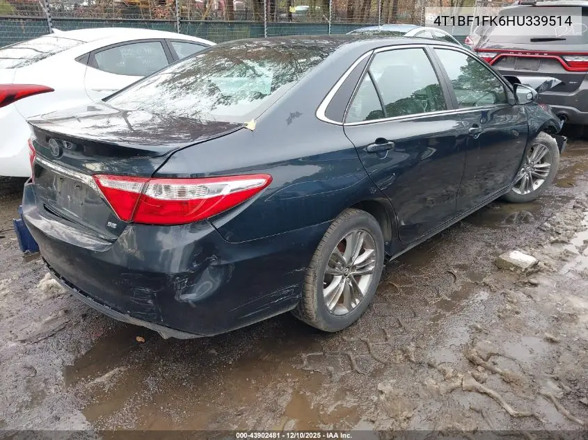 4T1BF1FKGHU339514 2017 Toyota Camry Se