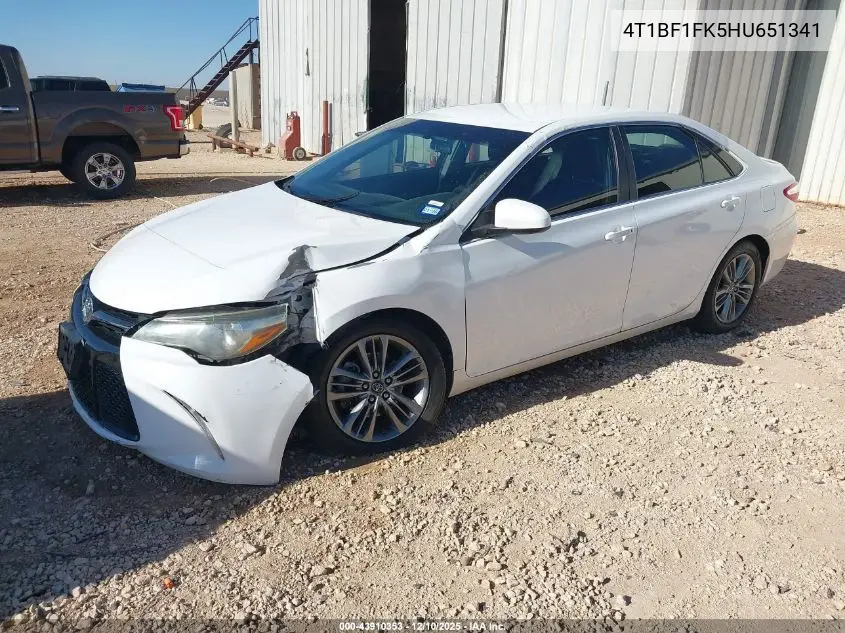 4T1BF1FK5HU651341 2017 Toyota Camry Se