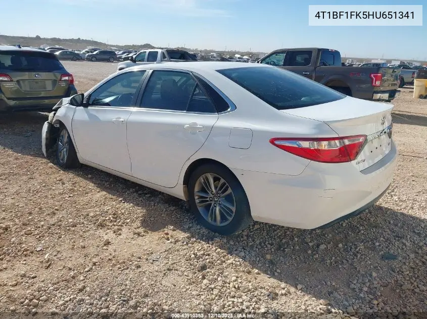 4T1BF1FK5HU651341 2017 Toyota Camry Se