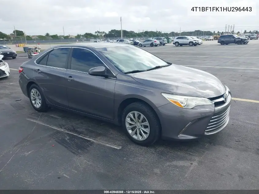 4T1BF1FK1HU296443 2017 Toyota Camry Le