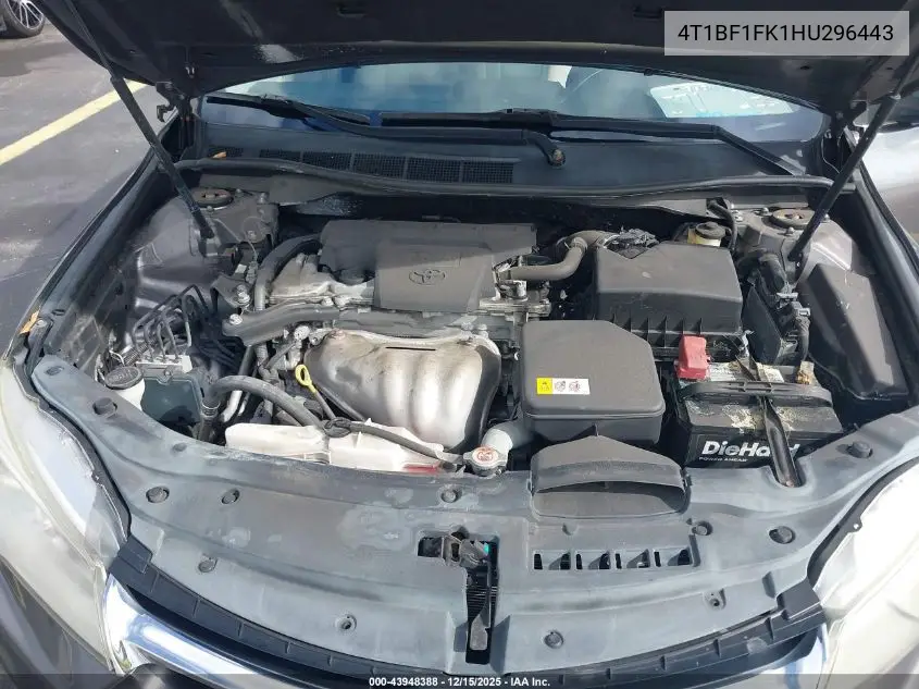 4T1BF1FK1HU296443 2017 Toyota Camry Le