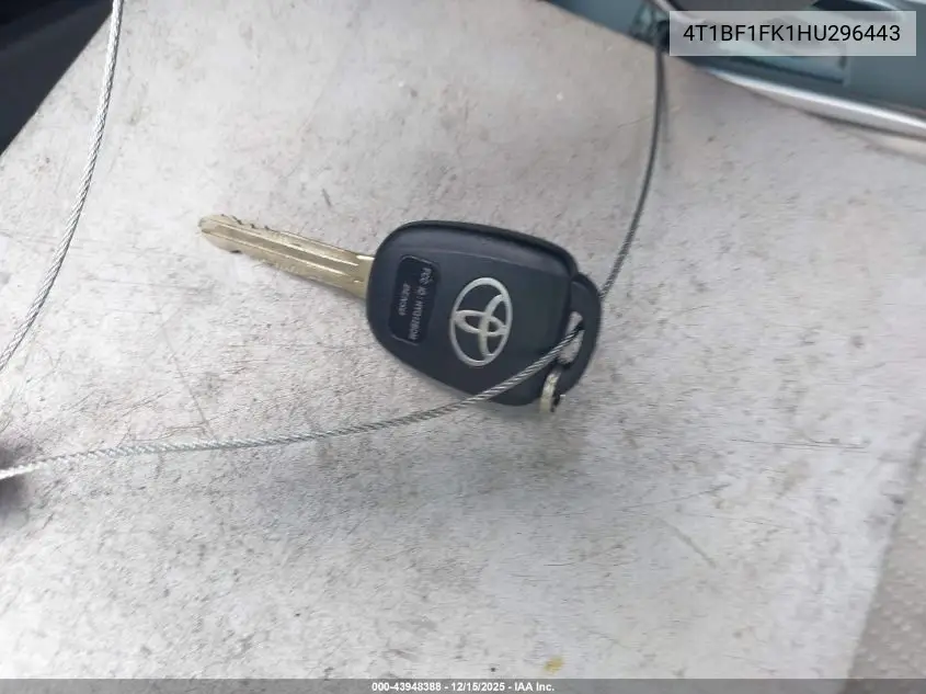 4T1BF1FK1HU296443 2017 Toyota Camry Le
