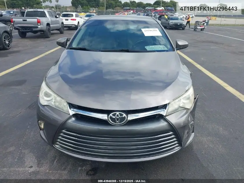 4T1BF1FK1HU296443 2017 Toyota Camry Le
