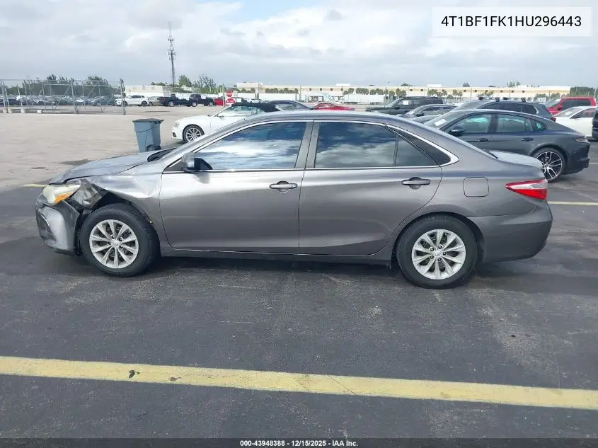4T1BF1FK1HU296443 2017 Toyota Camry Le