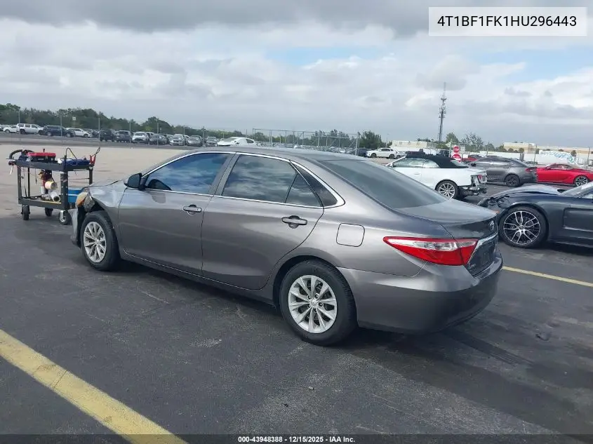 4T1BF1FK1HU296443 2017 Toyota Camry Le