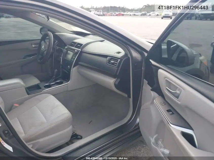 4T1BF1FK1HU296443 2017 Toyota Camry Le