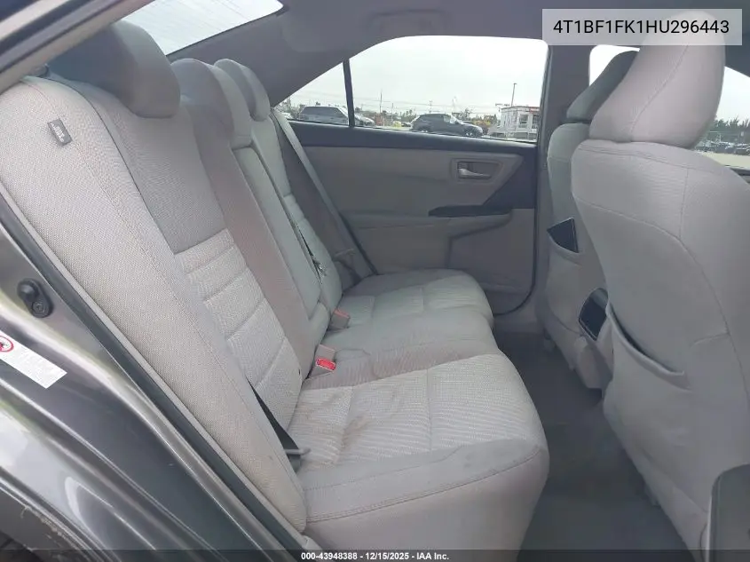 4T1BF1FK1HU296443 2017 Toyota Camry Le