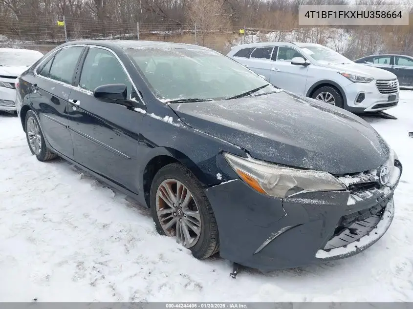 4T1BF1FKXHU358664 2017 Toyota Camry Se