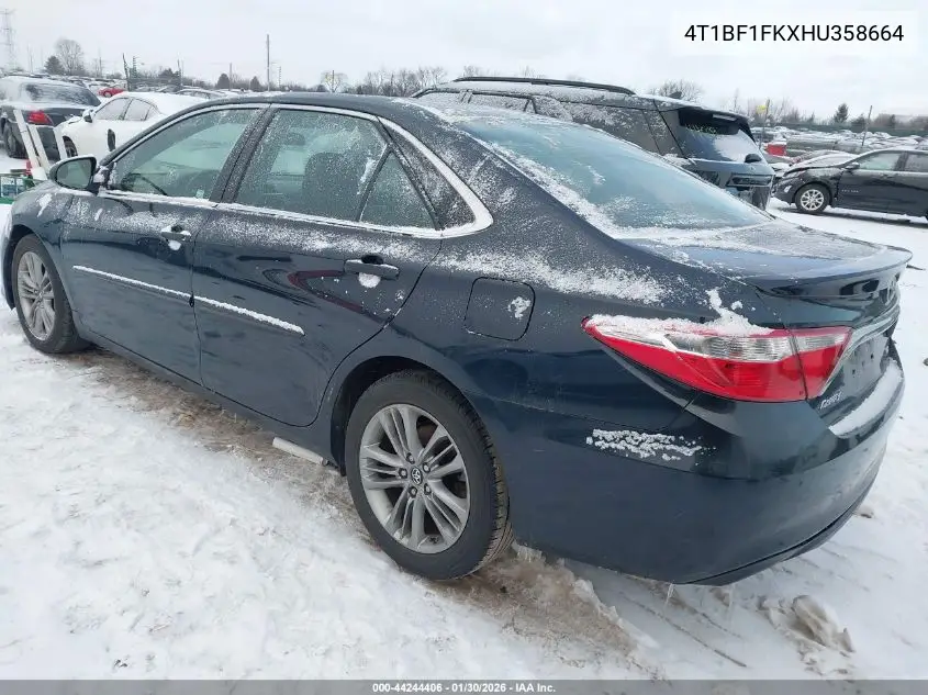 4T1BF1FKXHU358664 2017 Toyota Camry Se