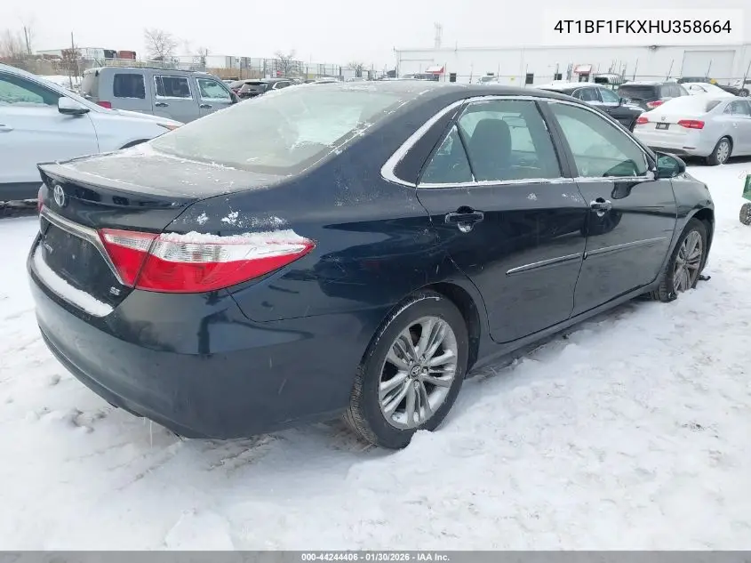 4T1BF1FKXHU358664 2017 Toyota Camry Se