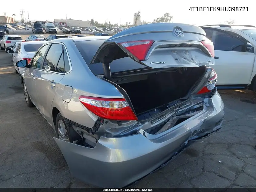 4T1BF1FK9HU398721 2017 Toyota Camry Se