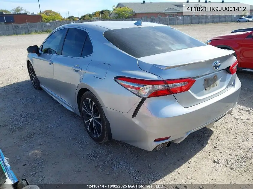 4T1B21HK9JU001412 2018 Toyota Camry Hybrid Se