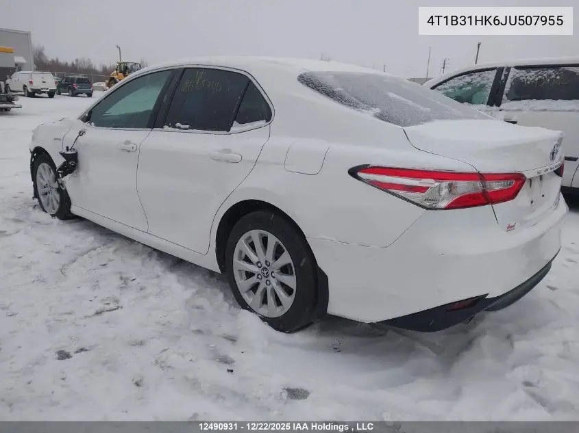 4T1B31HK6JU507955 2018 Toyota Camry Hybrid Le