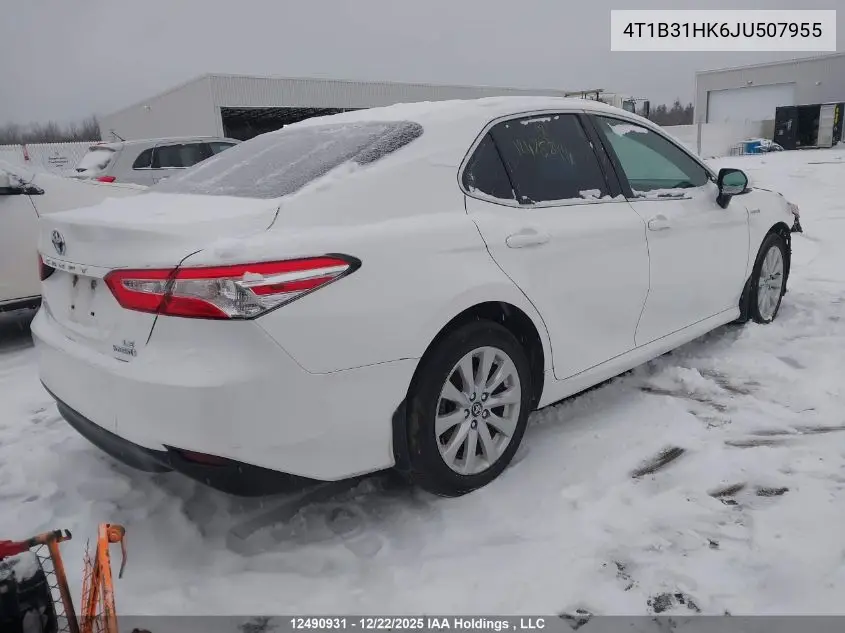 4T1B31HK6JU507955 2018 Toyota Camry Hybrid Le