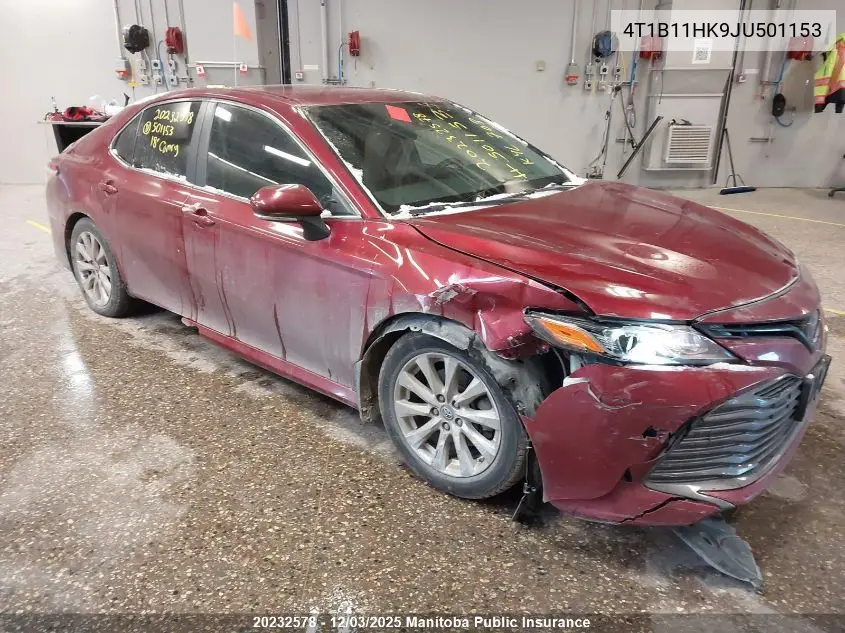 4T1B11HK9JU501153 2018 Toyota Camry Le