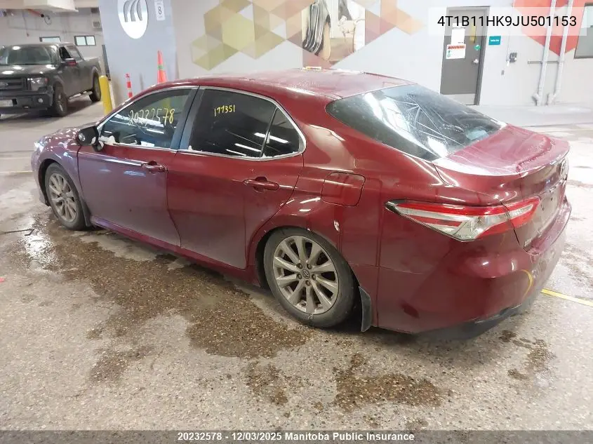 4T1B11HK9JU501153 2018 Toyota Camry Le