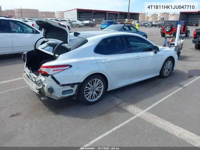 4T1B11HK1JU047710 2018 Toyota Camry Xle