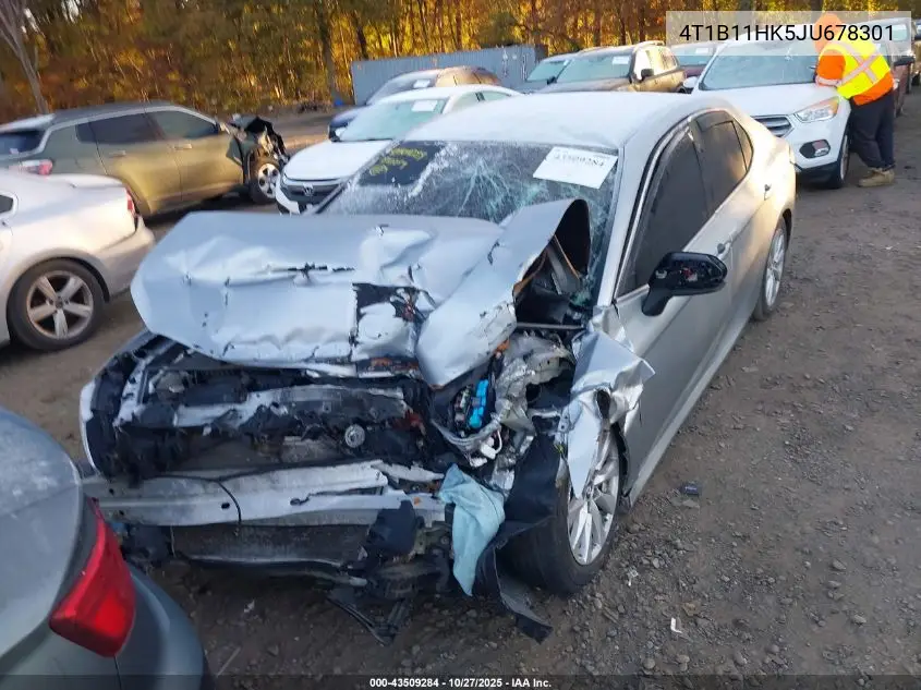 4T1B11HK5JU678301 2018 Toyota Camry Le